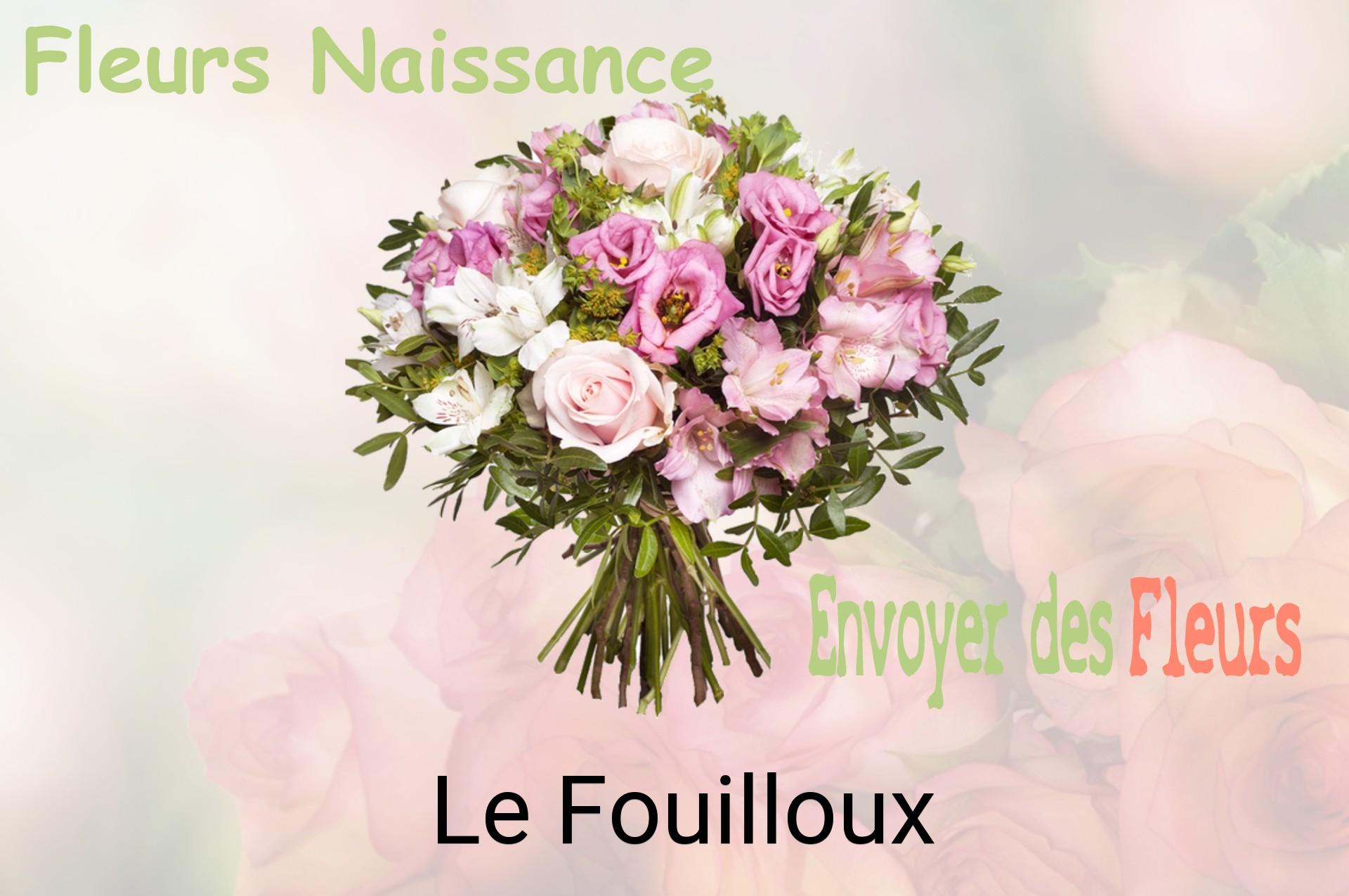 Bouquet de fleurs de naissance livré à Le Fouilloux