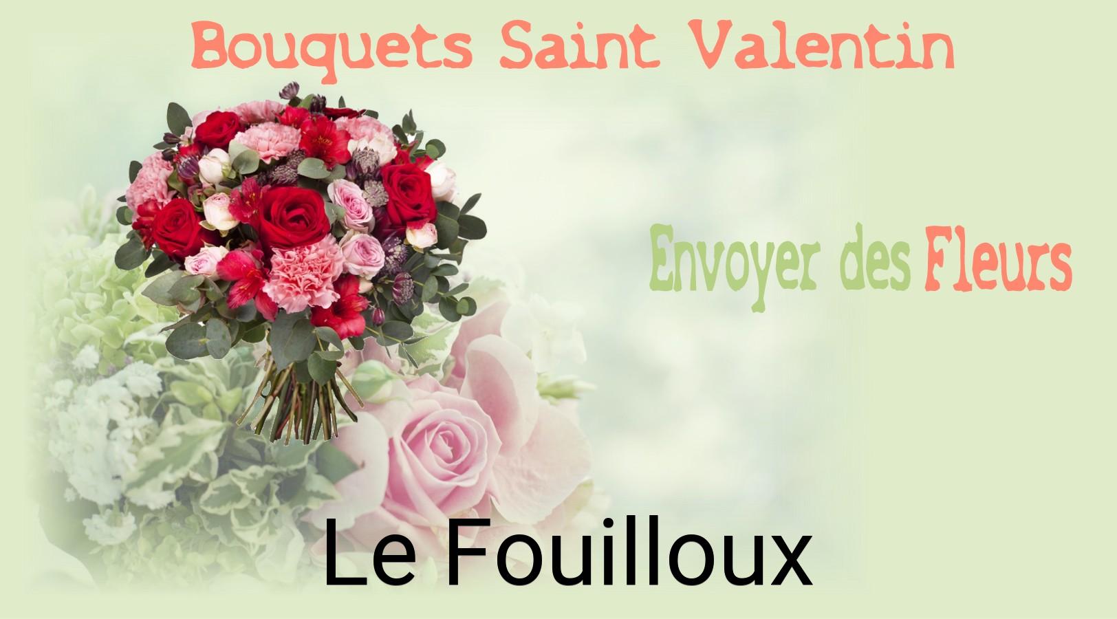 Roses de Saint-Valentin livrées à Le Fouilloux